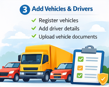 Tilføj køretøjer og chauffører i ExusTrans med lastekapacitet, lasterumsmål og ADR-status